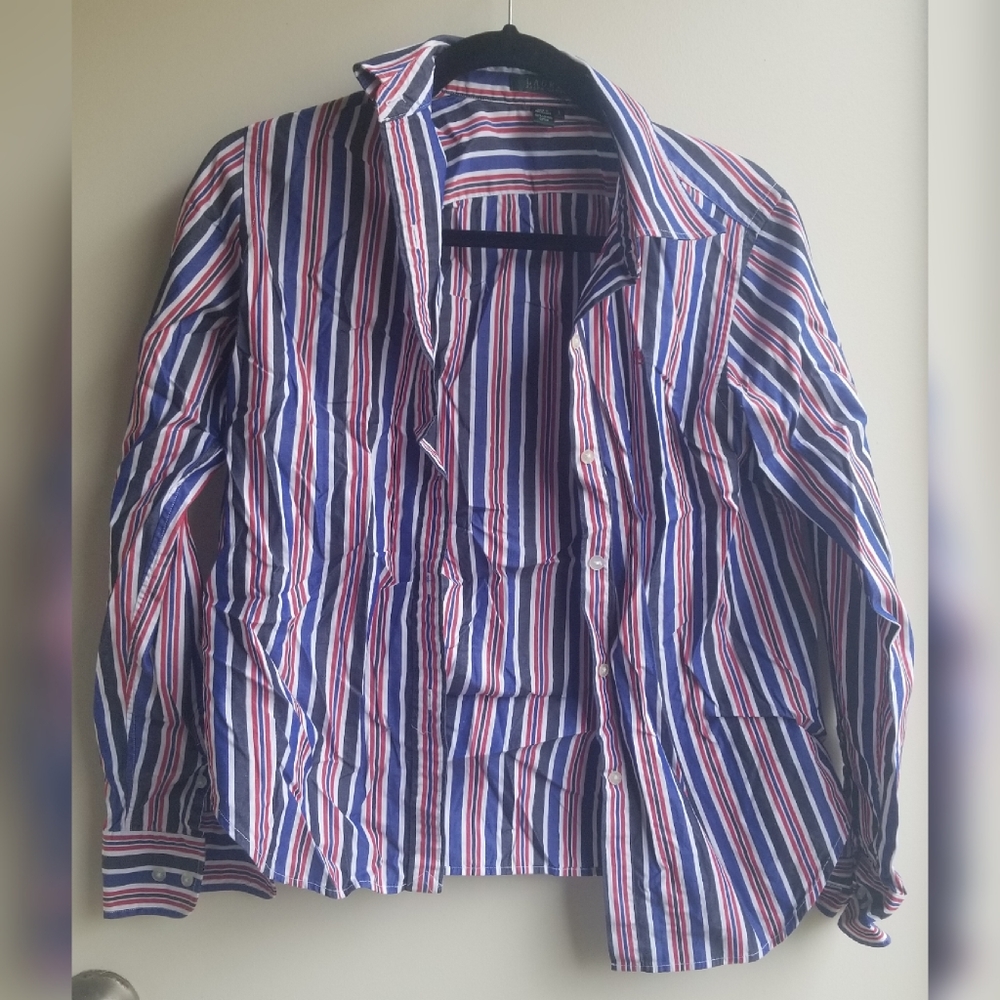 Ralph Lauren S Red, White, and Blue button down